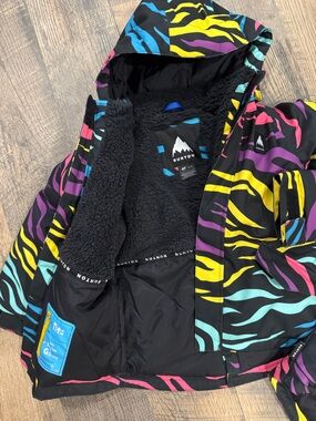 Burton Multicolor Safari Zebra Print 2L Jacket Toddlers 4T Gently Used 🐾🐾